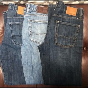 Lot: three pair of Luck Brand Jeans